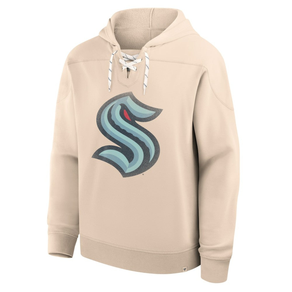 NHL Cream Seattle Kraken Fanatics Vintage Hoodie