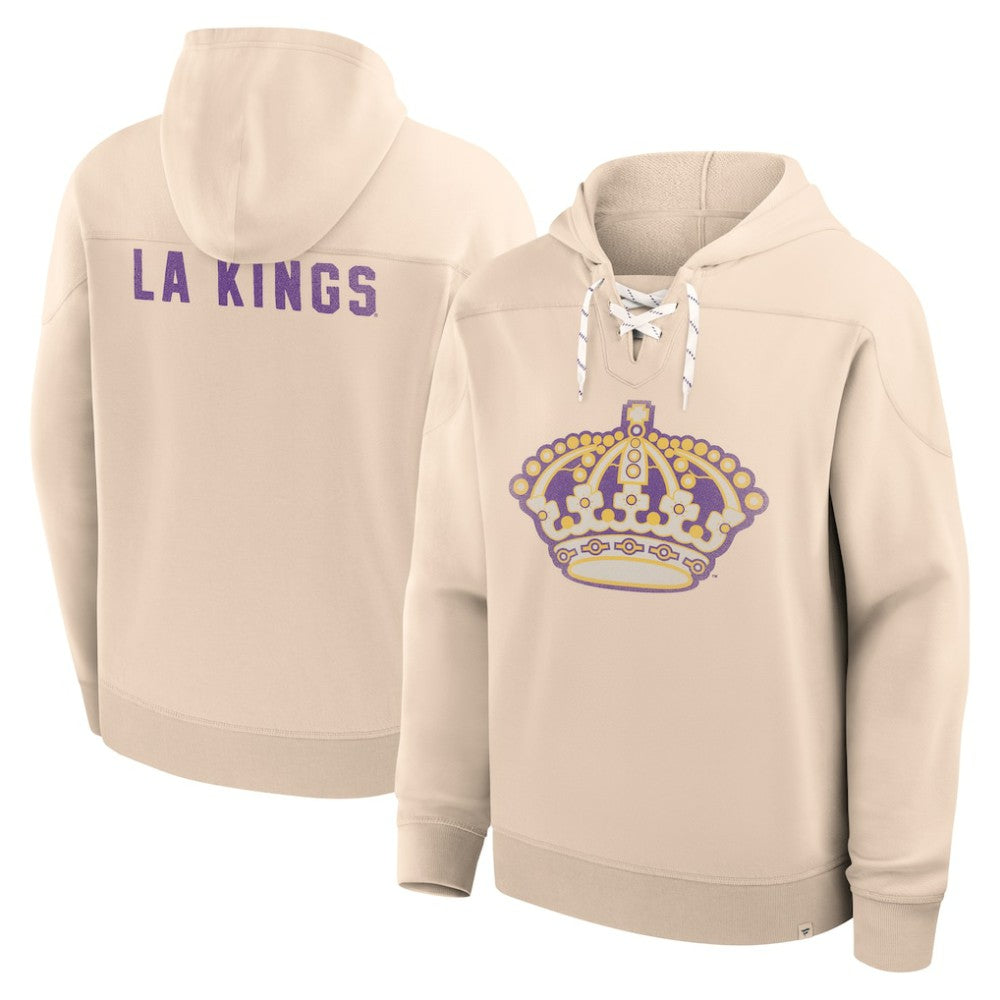 NHL Cream Los Angeles Kings Fanatics Vintage Hoodie