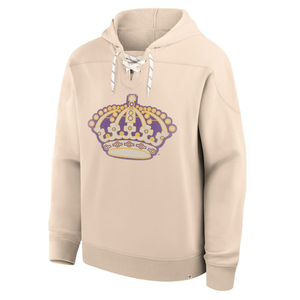 NHL Cream Los Angeles Kings Fanatics Vintage Hoodie
