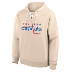 NHL Cream Washington Capitals Fanatics Vintage Hoodie