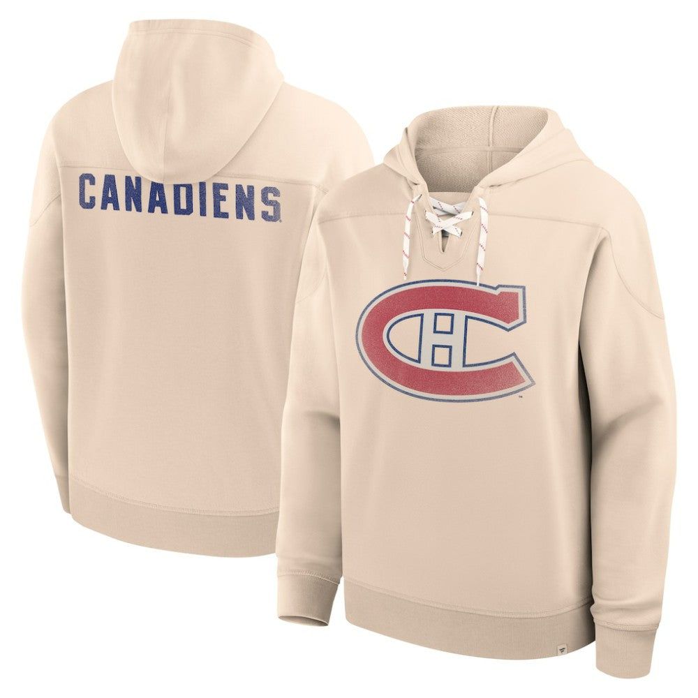 NHL Cream Montreal Canadiens Fanatics Vintage Hoodie