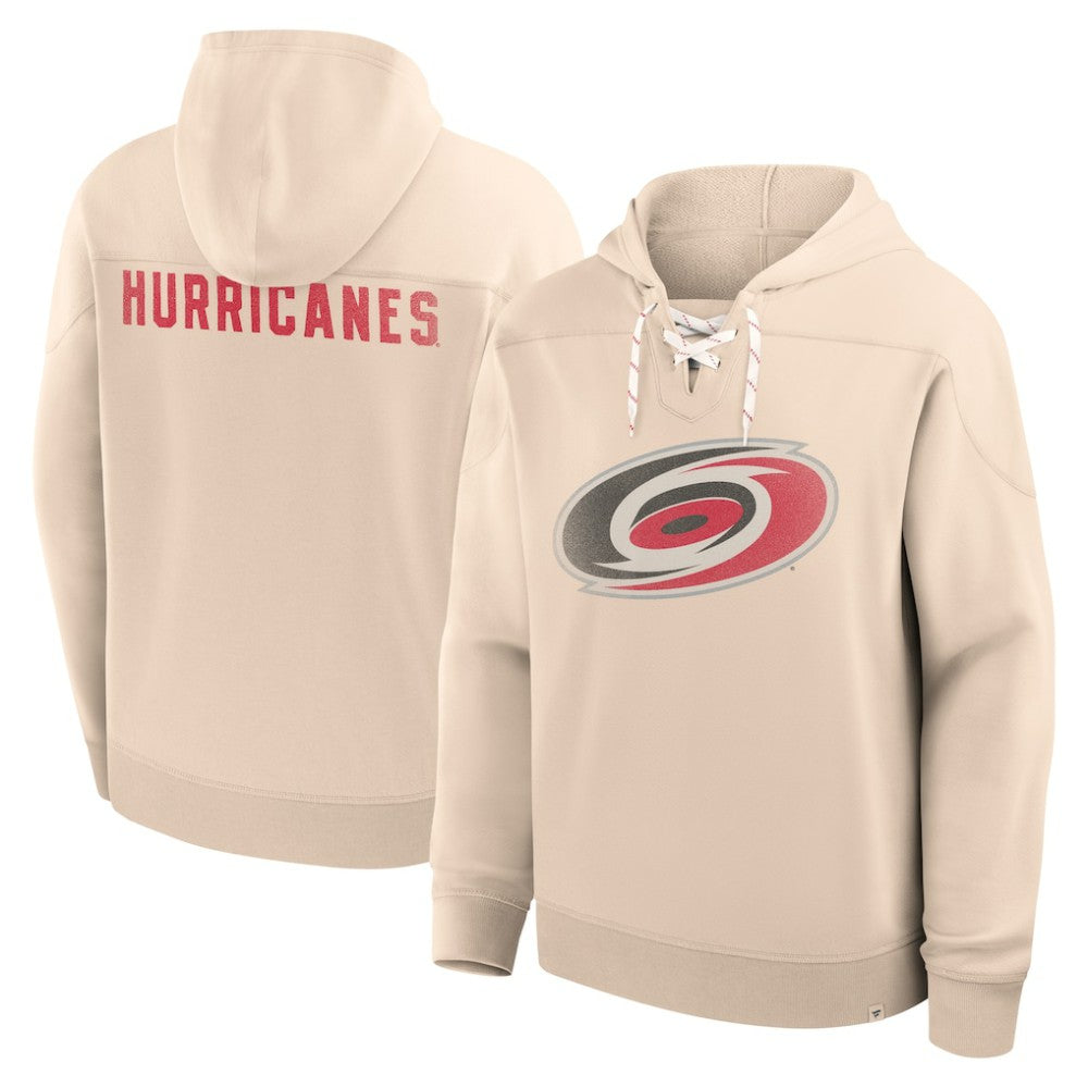 NHL Cream Carolina Hurricanes Fanatics Vintage Hoodie