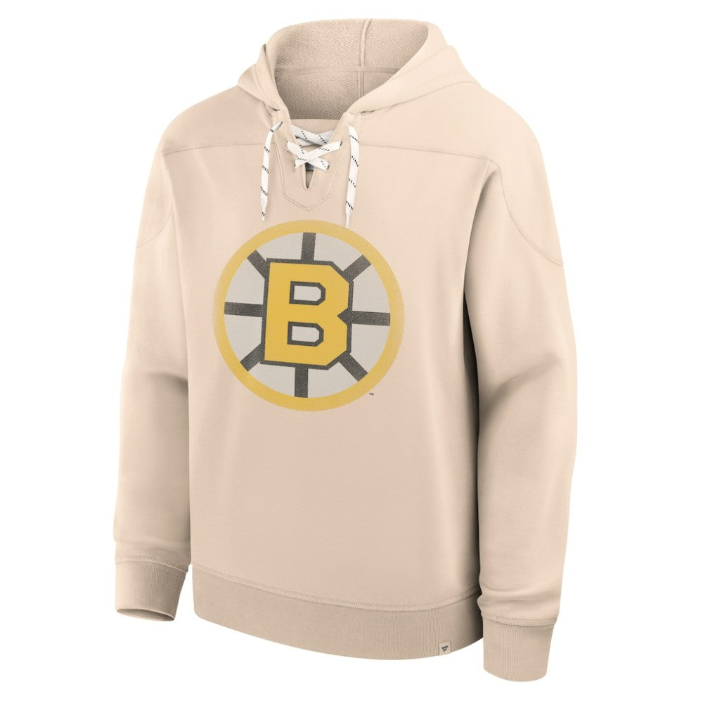 NHL Cream Boston Bruins Fanatics Vintage Hoodie