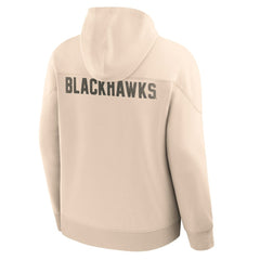 NHL Cream Chicago Blackhawks Fanatics Vintage Hoodie