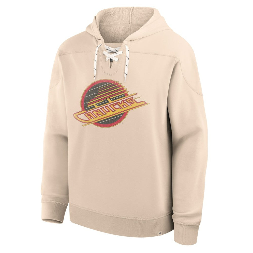 NHL Cream Vancouver Canucks Fanatics Vintage Hoodie
