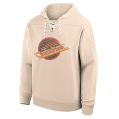 NHL Cream Vancouver Canucks Fanatics Vintage Hoodie