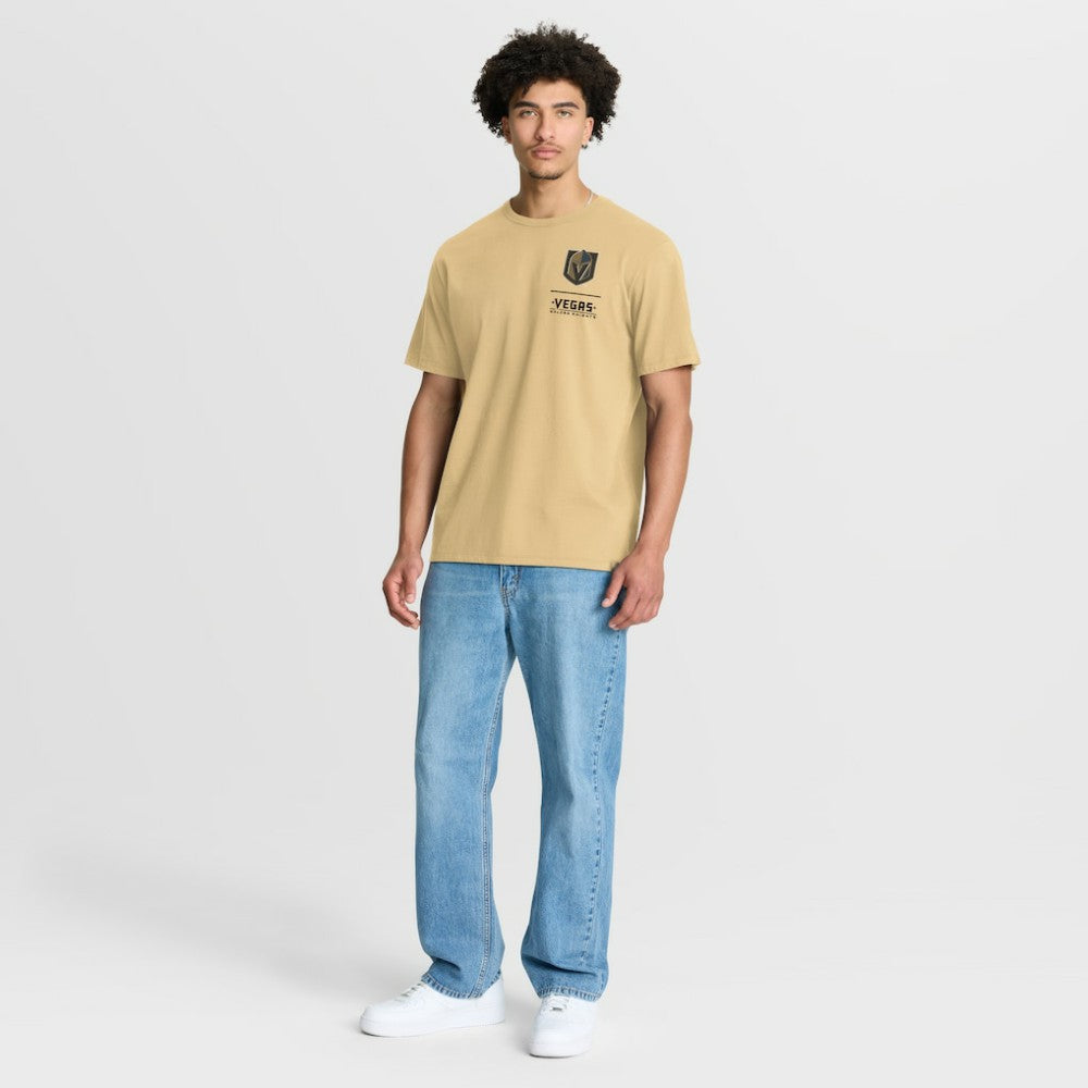 NHL Gold Vegas Golden Knights Fanatics Crash The Net Legacy T-Shirt