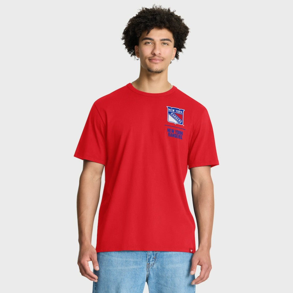 NHL Red New York Rangers Fanatics Crash The Net Legacy T-Shirt