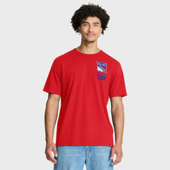 NHL Red New York Rangers Fanatics Crash The Net Legacy T-Shirt