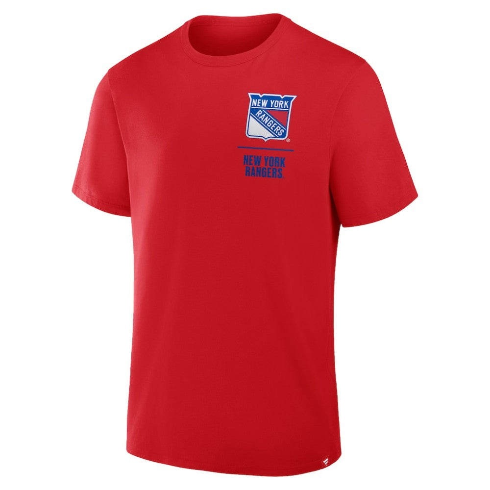 NHL Red New York Rangers Fanatics Crash The Net Legacy T-Shirt