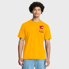 NHL Gold Calgary Flames Fanatics Crash The Net Legacy T-Shirt