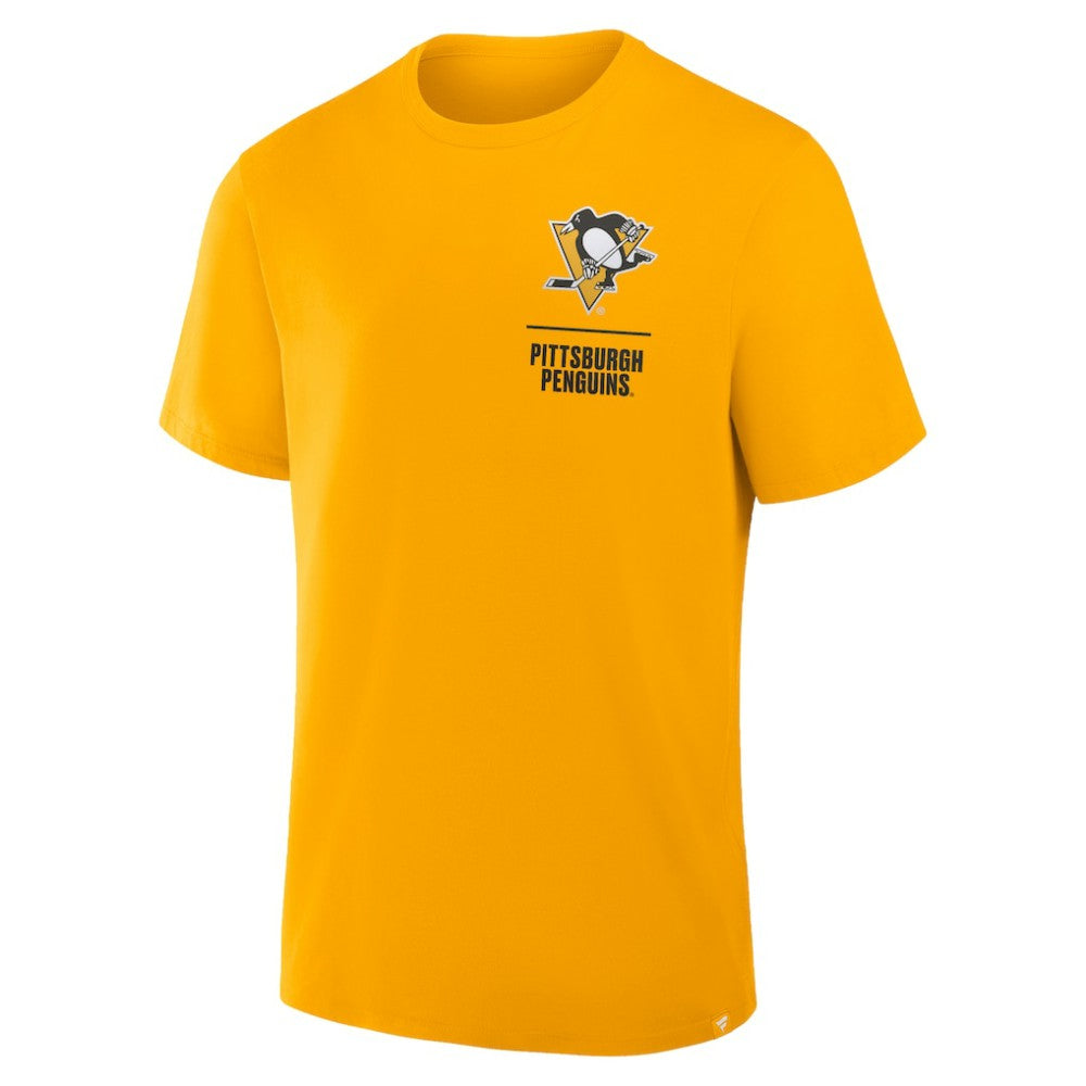 NHL Gold Pittsburgh Penguins Fanatics Crash The Net Legacy T-Shirt