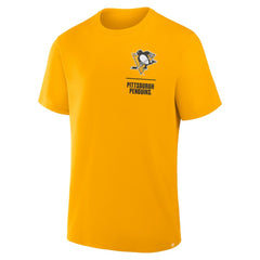 NHL Gold Pittsburgh Penguins Fanatics Crash The Net Legacy T-Shirt
