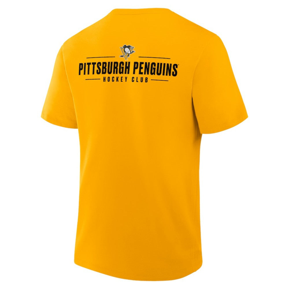 NHL Gold Pittsburgh Penguins Fanatics Crash The Net Legacy T-Shirt