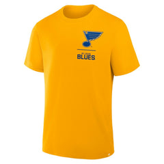 NHL Gold St. Louis Blues Fanatics Crash The Net Legacy T-Shirt