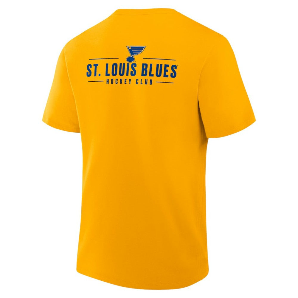 NHL Gold St. Louis Blues Fanatics Crash The Net Legacy T-Shirt