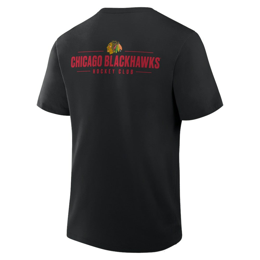 NHL Black Chicago Blackhawks Fanatics Crash The Net Legacy T-Shirt
