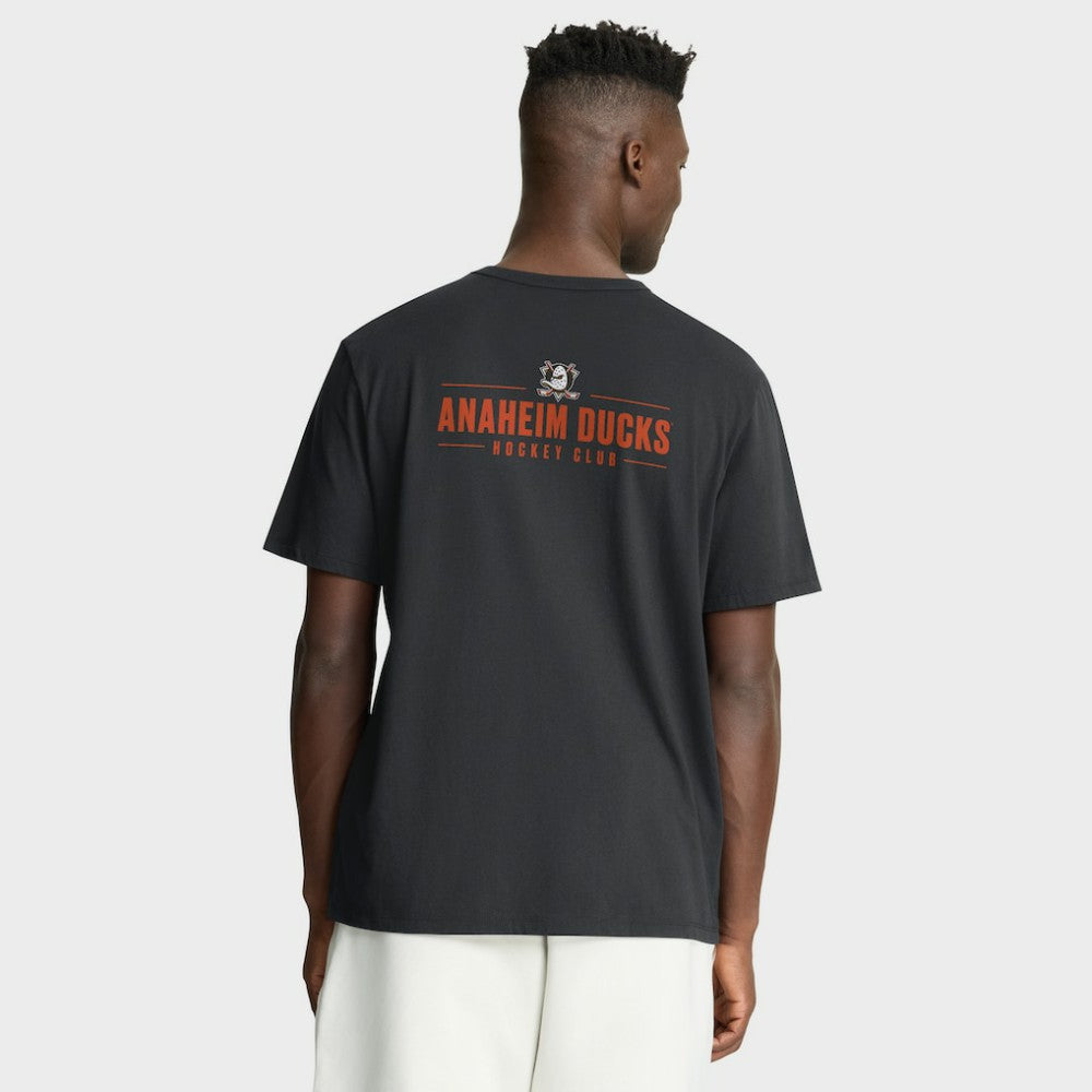 NHL Black Anaheim Ducks Fanatics Crash The Net Legacy T-Shirt