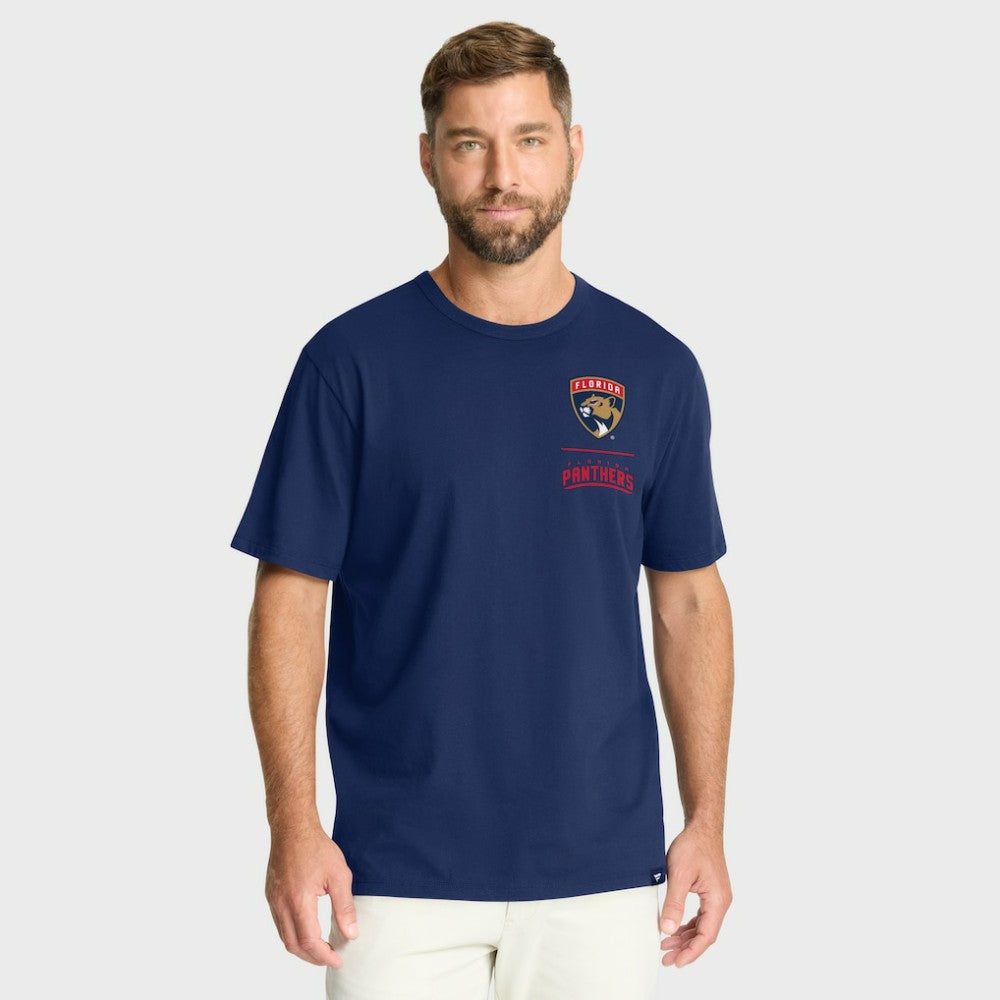 NHL Navy Florida Panthers Fanatics Crash The Net Legacy T-Shirt