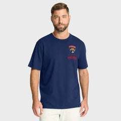 NHL Navy Florida Panthers Fanatics Crash The Net Legacy T-Shirt