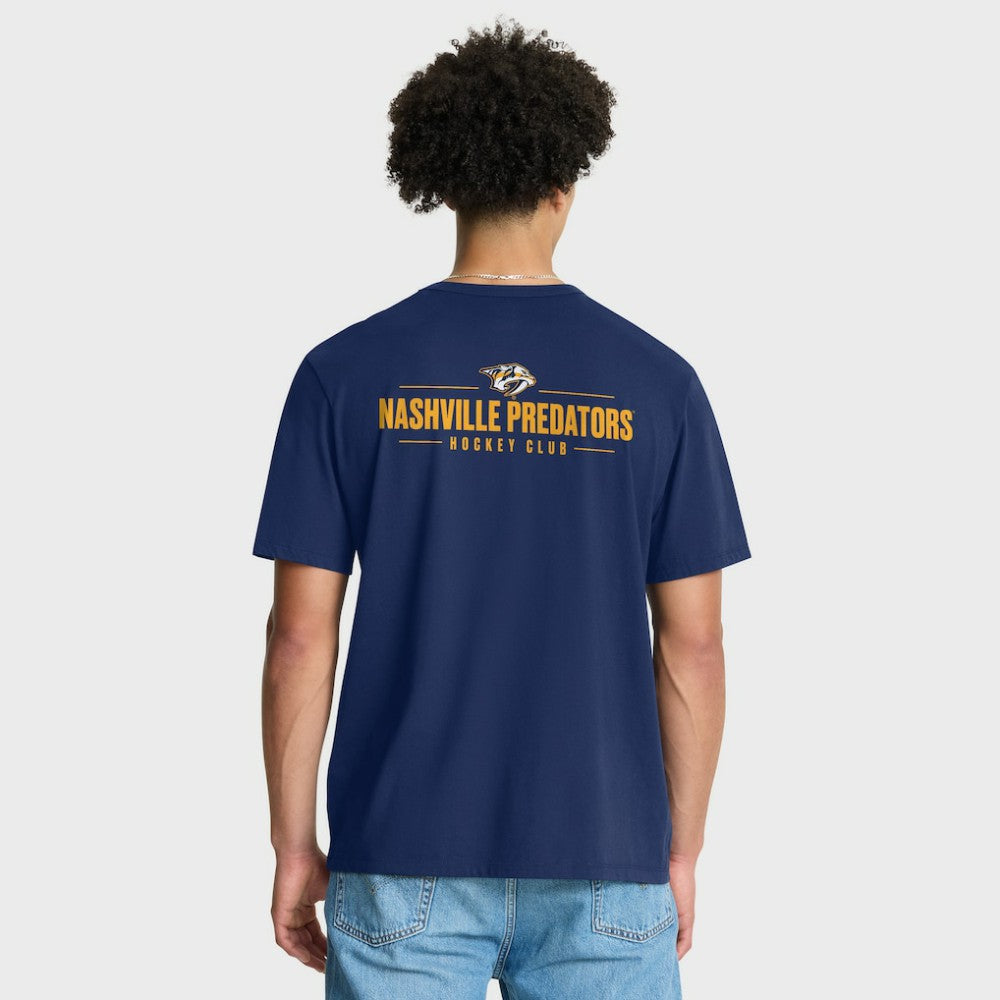 NHL Navy Nashville Predators Fanatics Crash The Net Legacy T-Shirt