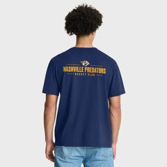 NHL Navy Nashville Predators Fanatics Crash The Net Legacy T-Shirt