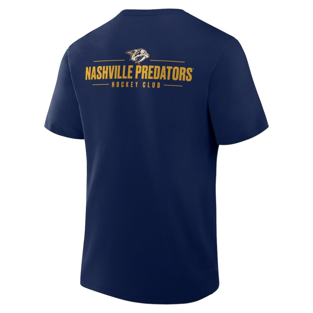 NHL Navy Nashville Predators Fanatics Crash The Net Legacy T-Shirt