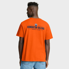 NHL Orange Edmonton Oilers Fanatics Crash The Net Legacy T-Shirt