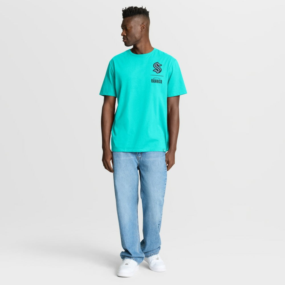 NHL Light Blue Seattle Kraken Fanatics Crash The Net Legacy T-Shirt