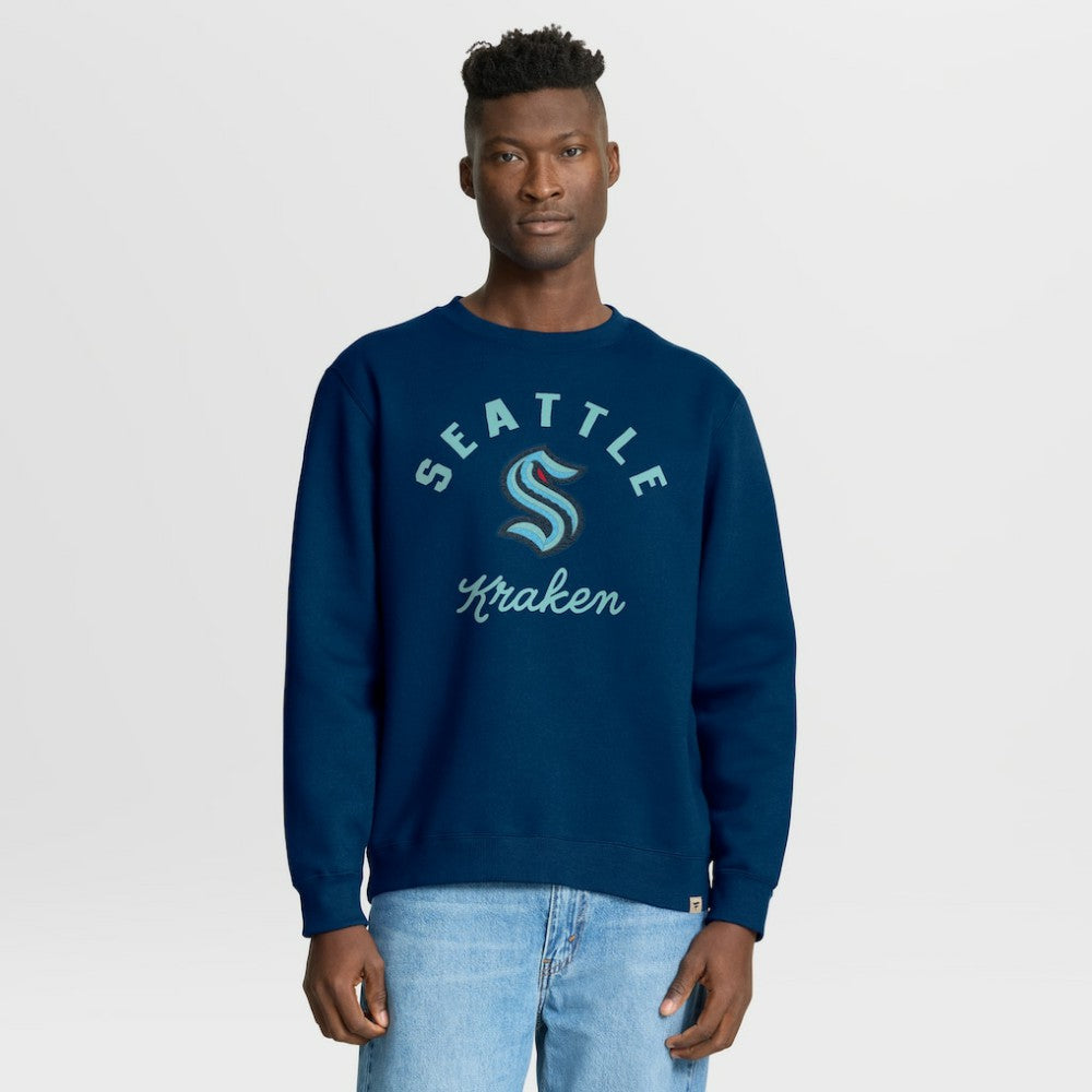 NHL Deep Sea Blue Seattle Kraken Fanatics Stickler Sweatshirt