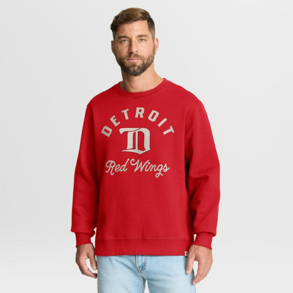 NHL Red Detroit Red Wings Fanatics Vintage Stickler Sweatshirt
