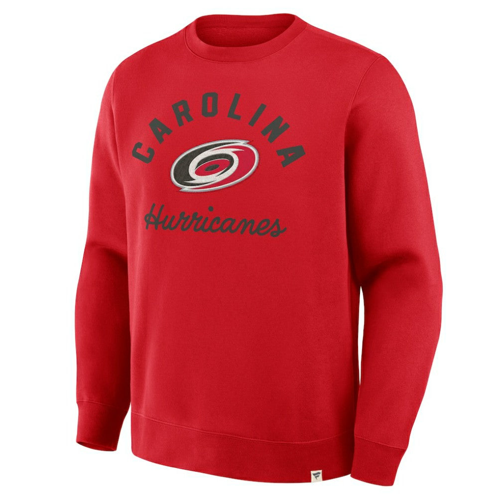 NHL Red Carolina Hurricanes Fanatics  Stickler Sweatshirt