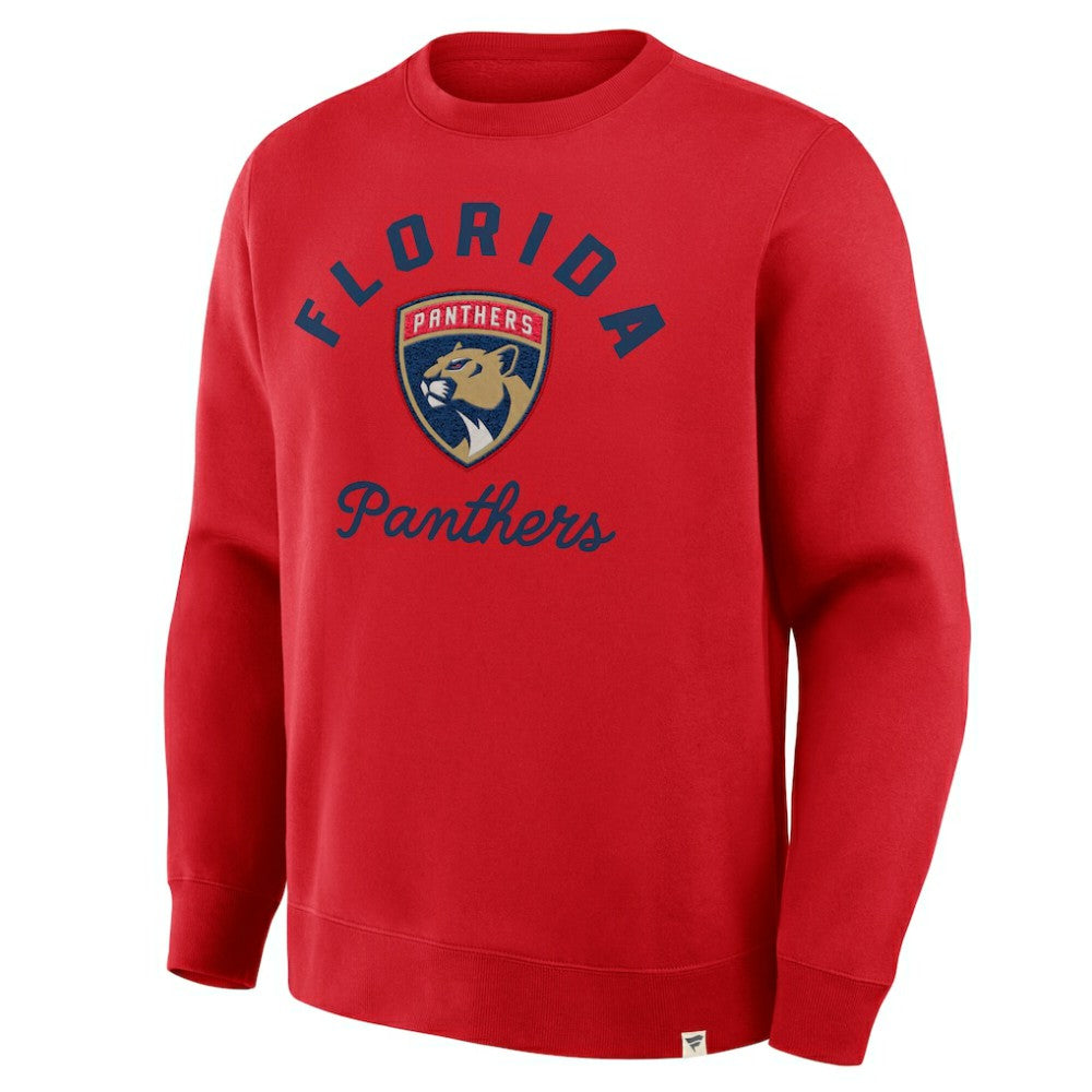 NHL Red Florida Panthers Fanatics  Stickler Sweatshirt