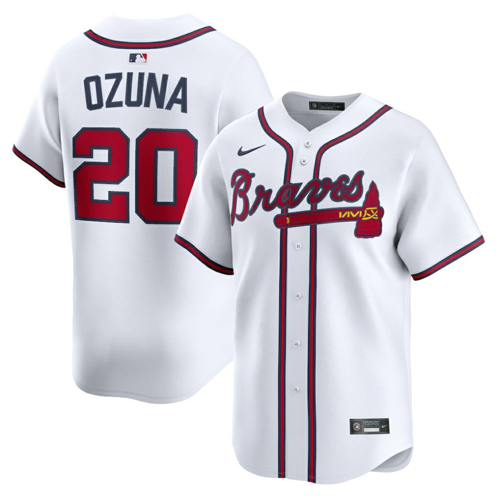 MLB Marcell Ozuna Atlanta Braves Nike Home Limited Player Jersey
