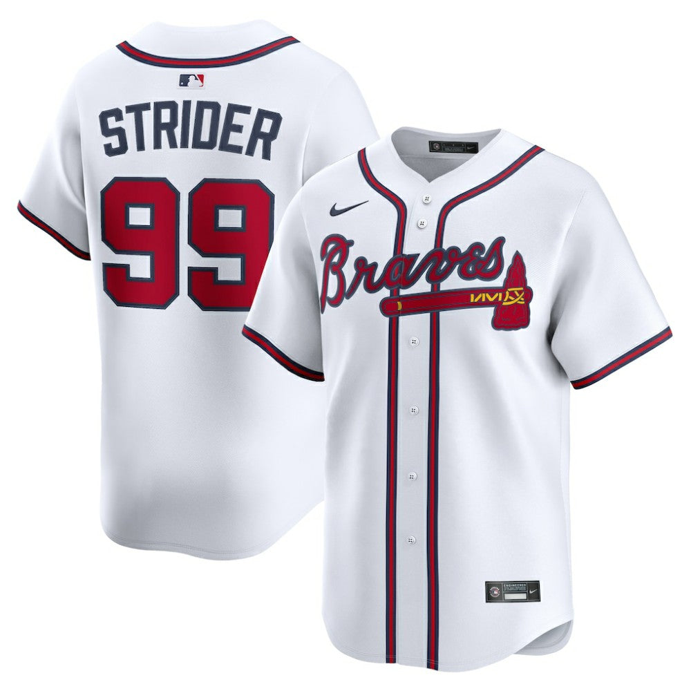MLB Spencer Strider Atlanta Braves Nike Home Limited Player Jersey