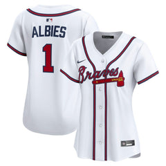 MLB Ozzie Albies Atlanta Braves Nike Women's Home Limited Player Jersey