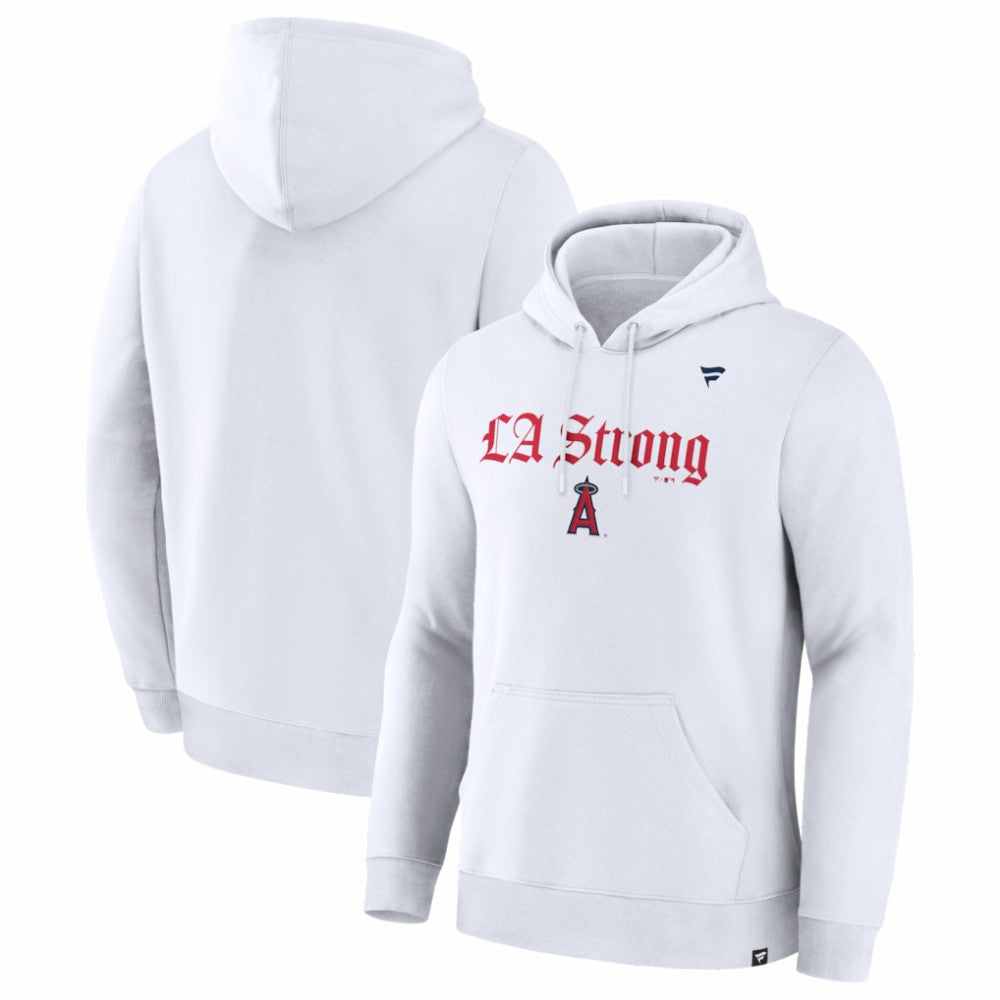 MLB Los Angeles Angels Fanatics Unisex LA Strong Premium Fleece Pullover Hoodie