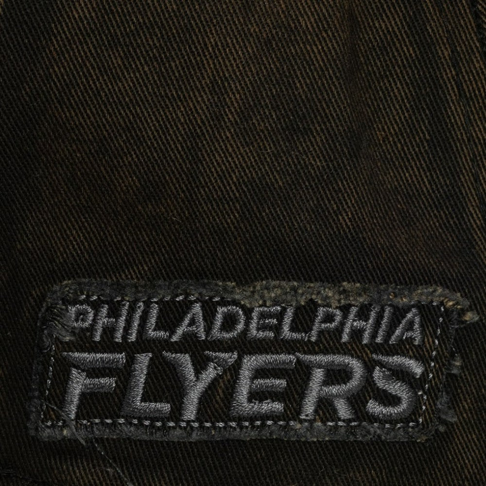 NHL Black Philadelphia Flyers Mitchell & Ness Downtown Snow Wash Pro-Crown Adjustable Hat