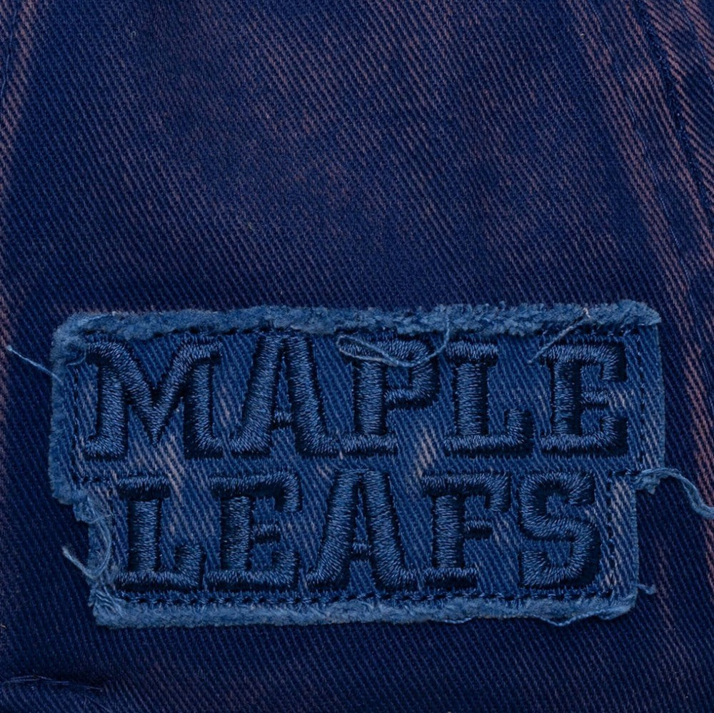 NHL Navy Toronto Maple Leafs Mitchell & Ness Downtown Snow Wash Pro-Crown Adjustable Hat