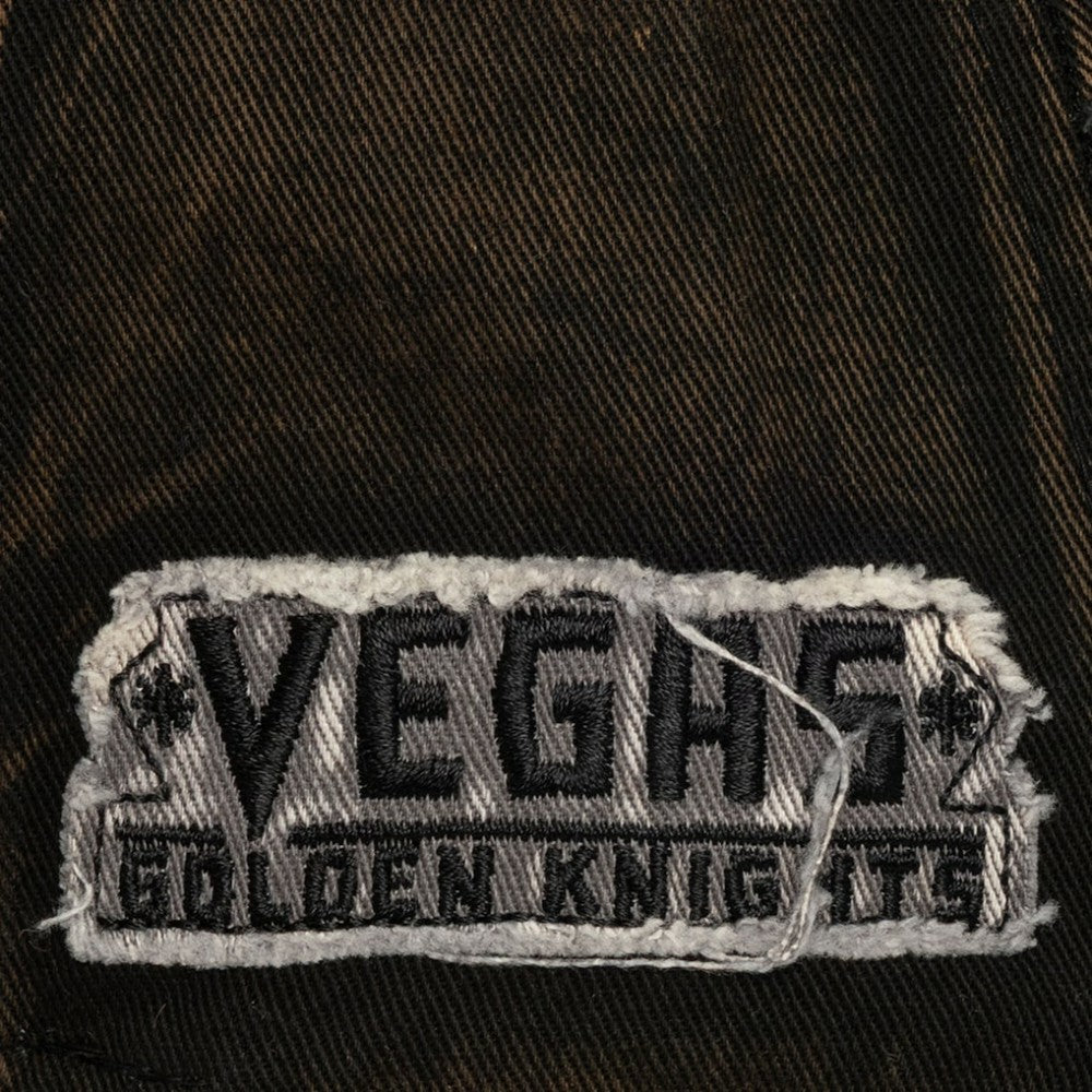 NHL Black Vegas Golden Knights Mitchell & Ness Downtown Snow Wash Pro-Crown Adjustable Hat