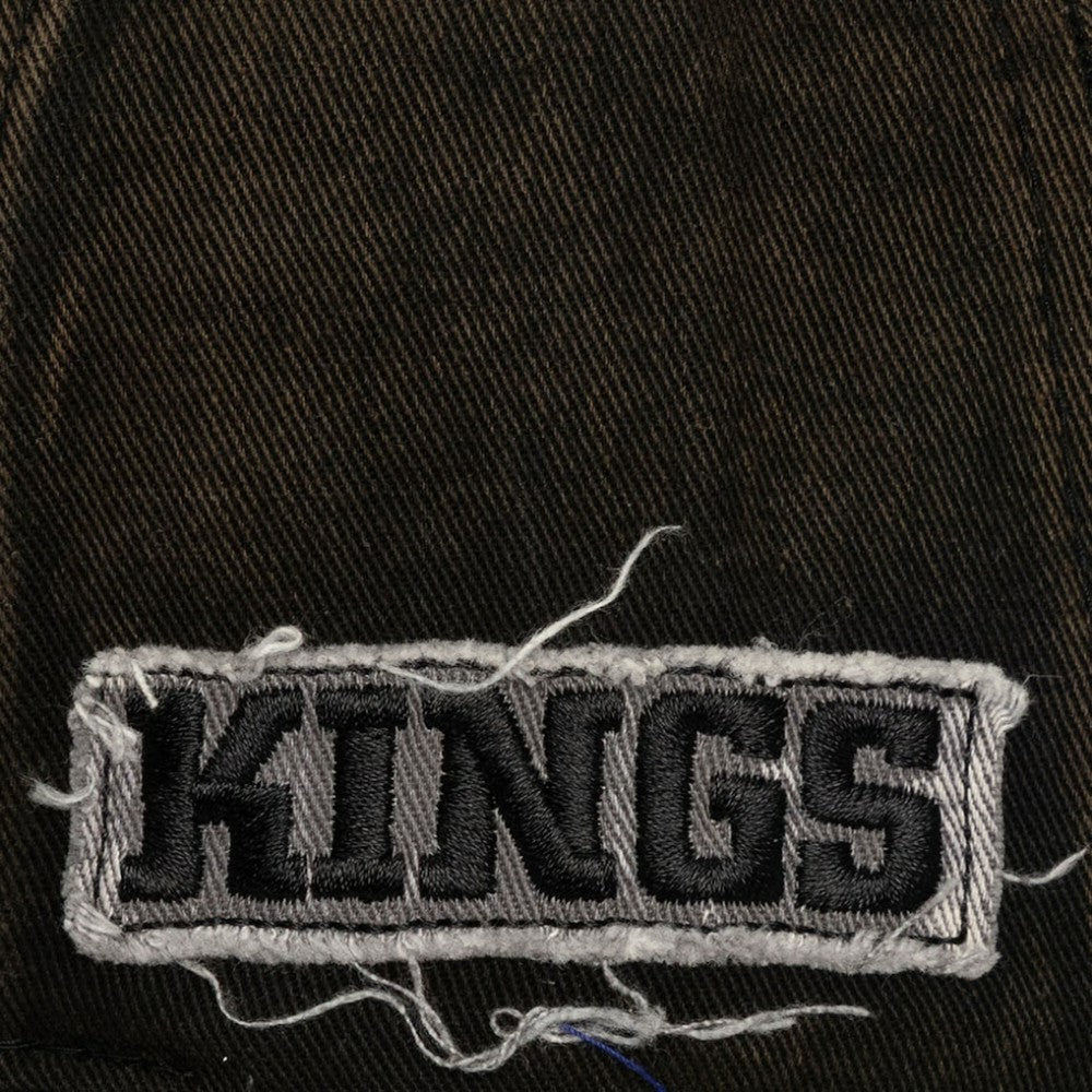 NHL Black Los Angeles Kings Mitchell & Ness Downtown Snow Wash Pro-Crown Adjustable Hat
