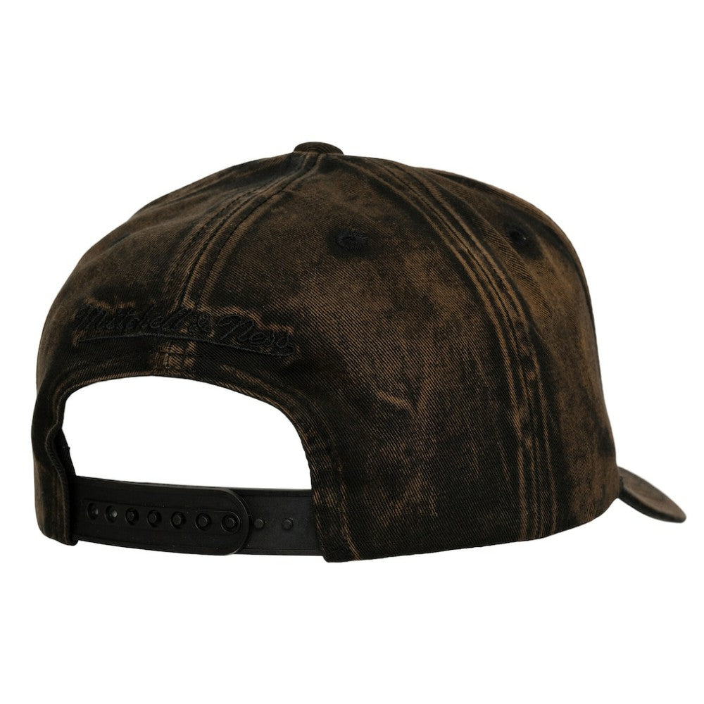 NHL Black Boston Bruins Mitchell & Ness Downtown Snow Wash Pro-Crown Adjustable Hat