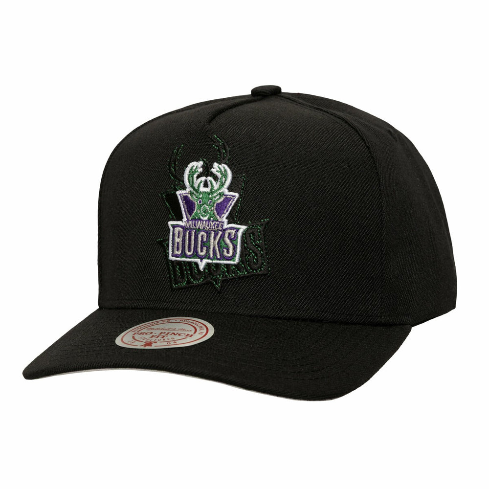 NBA Milwaukee Bucks Tilted Pro Pinch Adjustable Hat