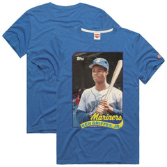 MLB Ken Griffey Jr. Seattle Mariners Homage 1989 Topps Baseball Card Player T-Shirt