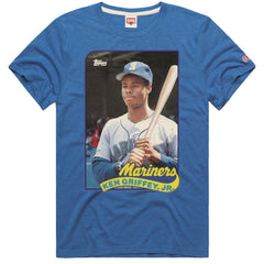 MLB Ken Griffey Jr. Seattle Mariners Homage 1989 Topps Baseball Card Player T-Shirt
