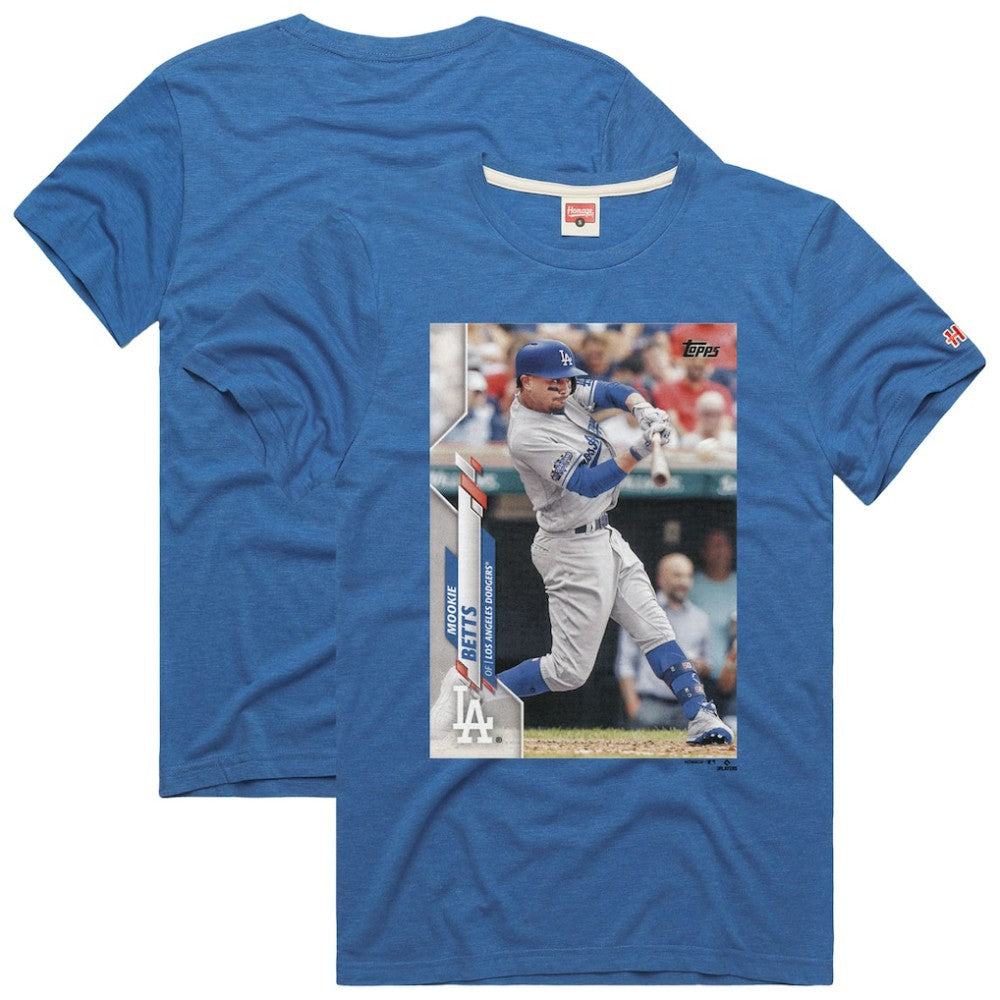 MLB Mookie Betts Los Angeles Dodgers Homage 2020 Topps Baseball Card Player T-Shirt