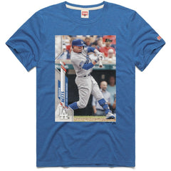 MLB Mookie Betts Los Angeles Dodgers Homage 2020 Topps Baseball Card Player T-Shirt