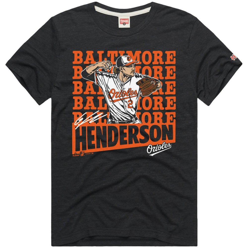 MLB Gunnar Henderson Baltimore Orioles Homage Graphic Player T-Shirt