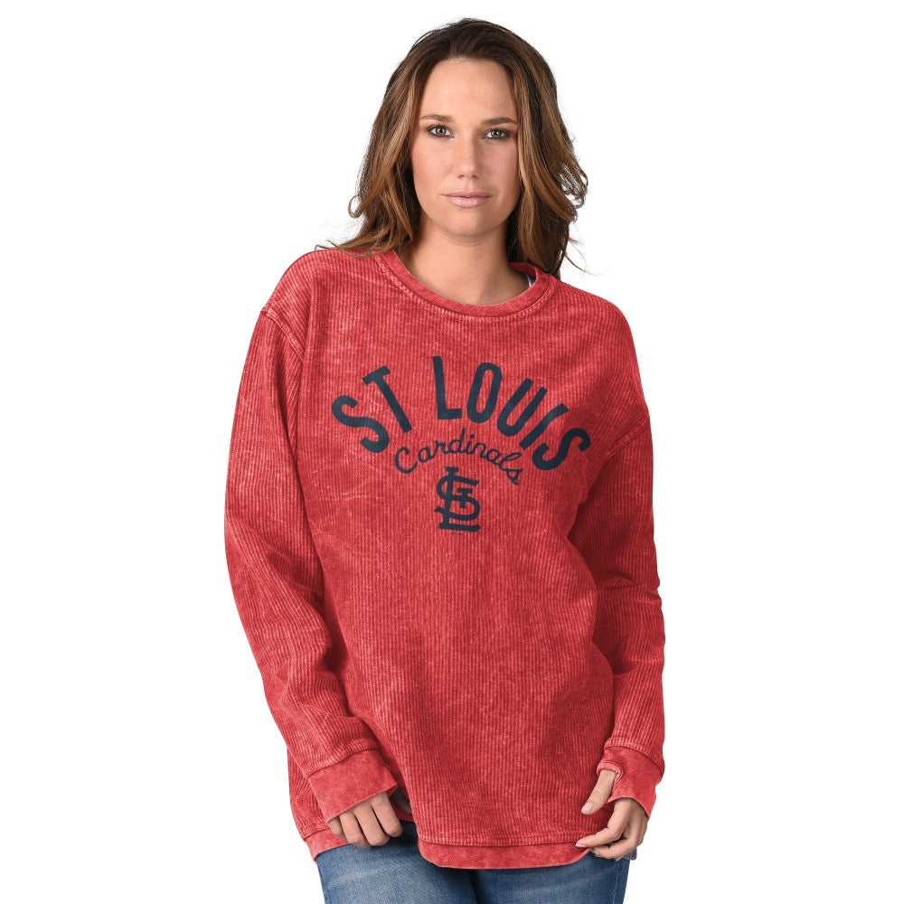 MLB St. Louis Cardinals G-III 4Her by Carl Banks Women's Comfy Cord Pullover Sweatshirt