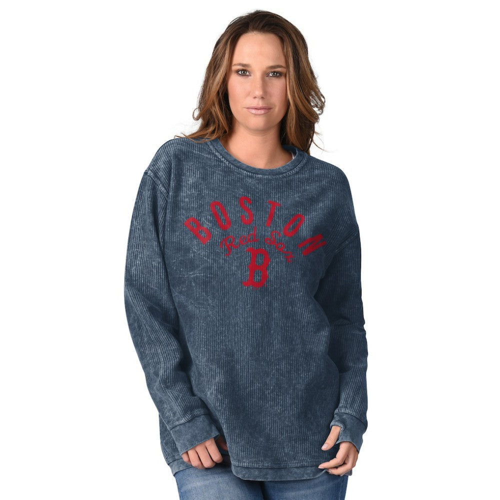 MLB Boston Red Sox G-III 4Her by Carl Banks Women's Comfy Cord Pullover Sweatshirt